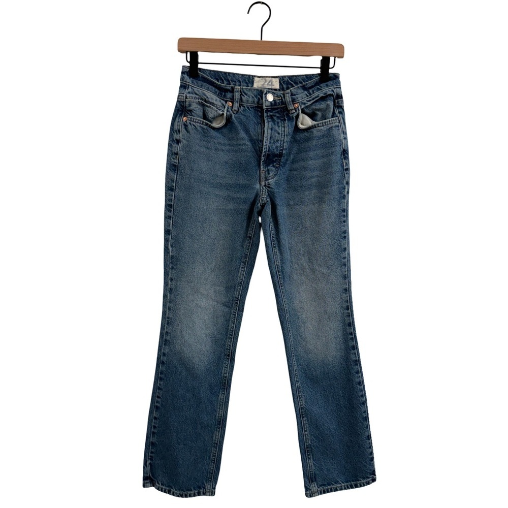 We The Free Denim Blue Straight Leg Jeans